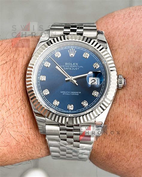 bqby blue face diamond rolex|rolex datejust model 126334.